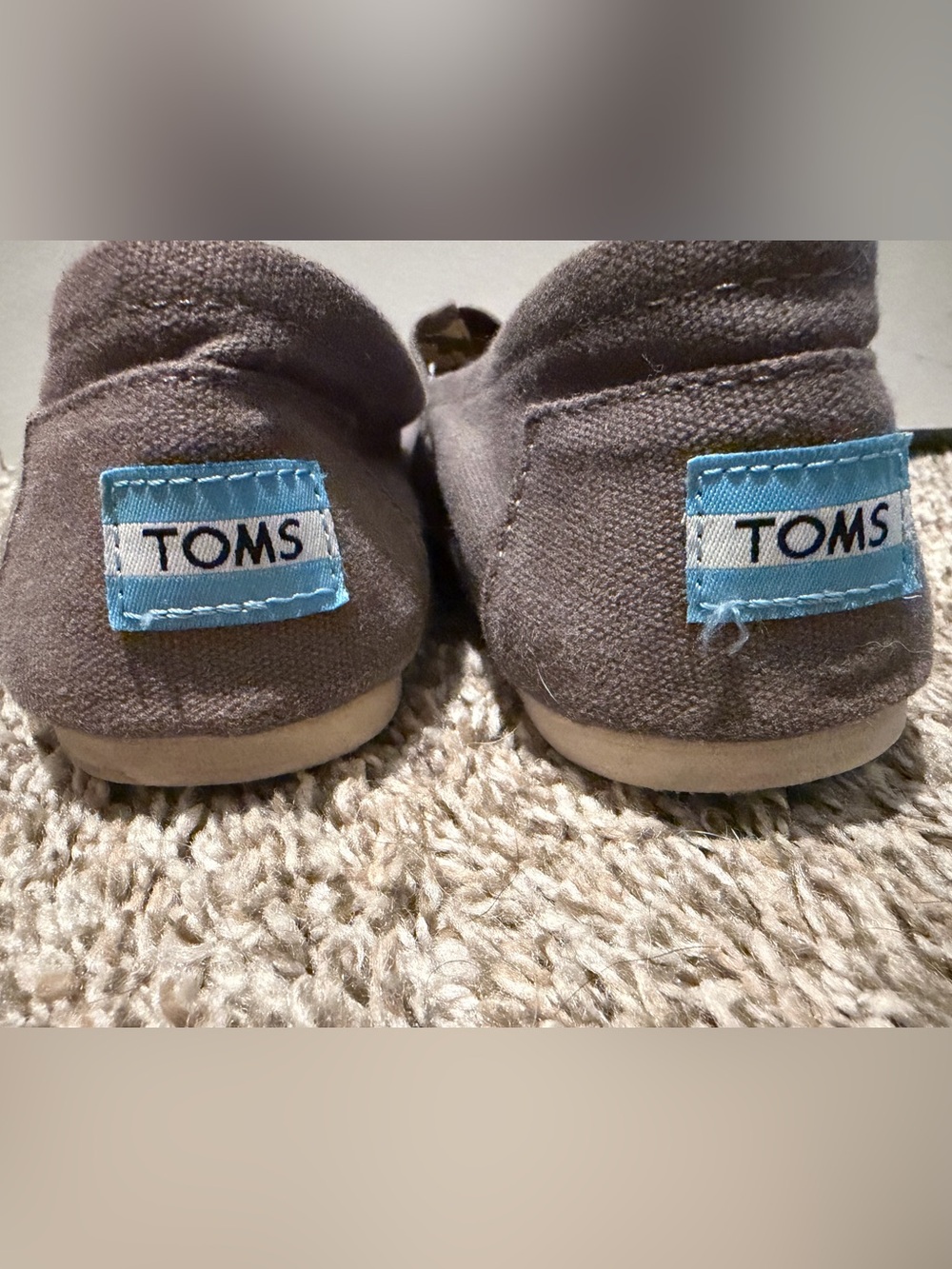 Toms Gray Canvas Slip-On